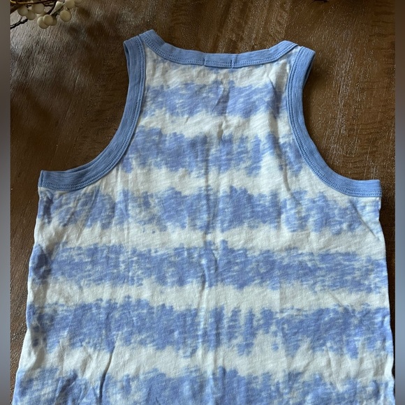 Crewcuts Blue and Cream Tie-Dye Tank Top - Picture 3 of 3